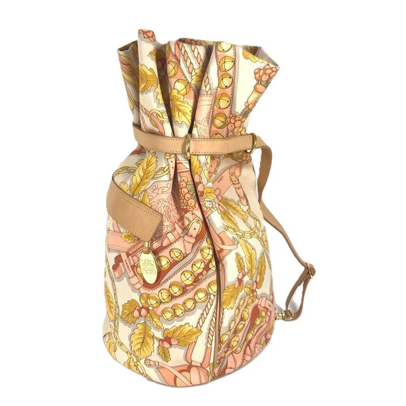 Loewe Shoulder Bag All Over Canvas Orange