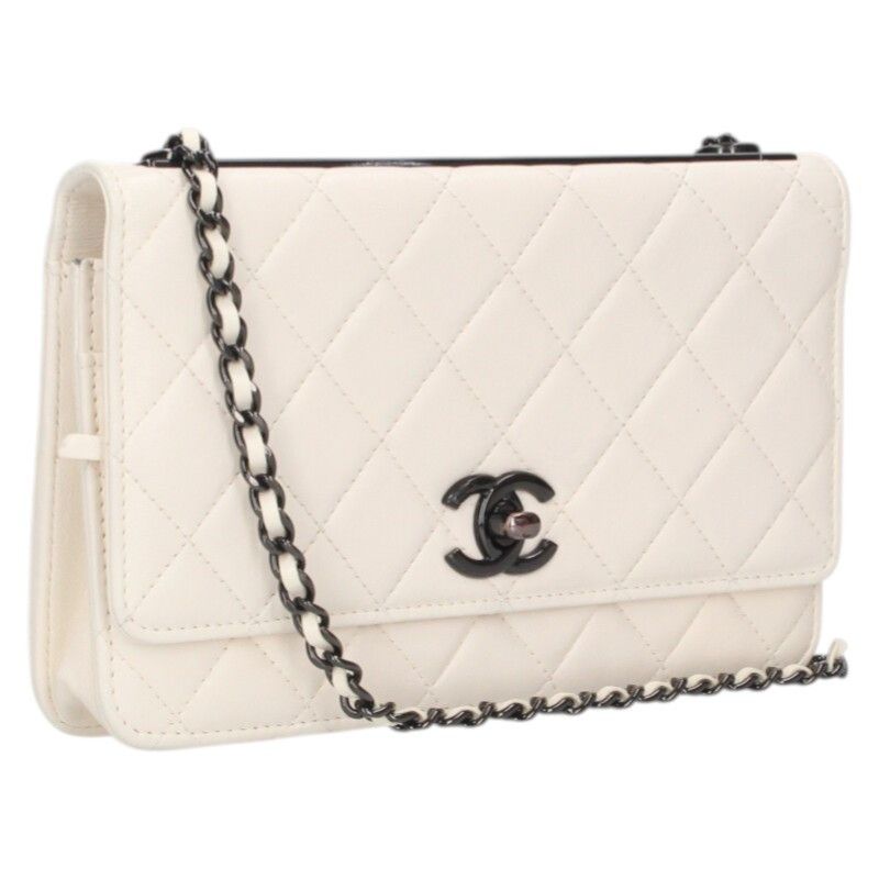 Chanel A80982 Chain Wallet Matelasse Lambskin Chain Shoulder Bag Men's