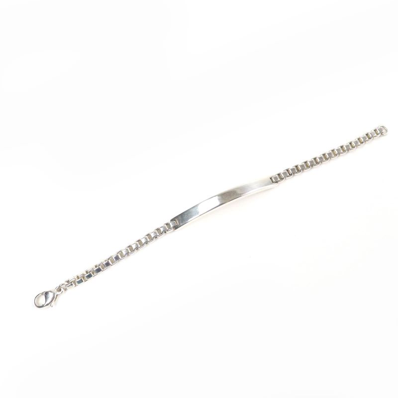 Tiffany & Co Venetian Link ID 925 Logo On Chain Bracelet Accessory