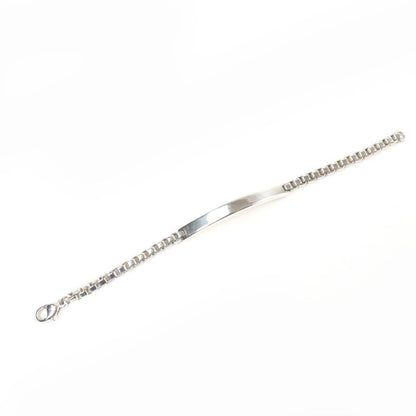 Tiffany & Co Venetian Link ID 925 Logo On Chain Bracelet Accessory