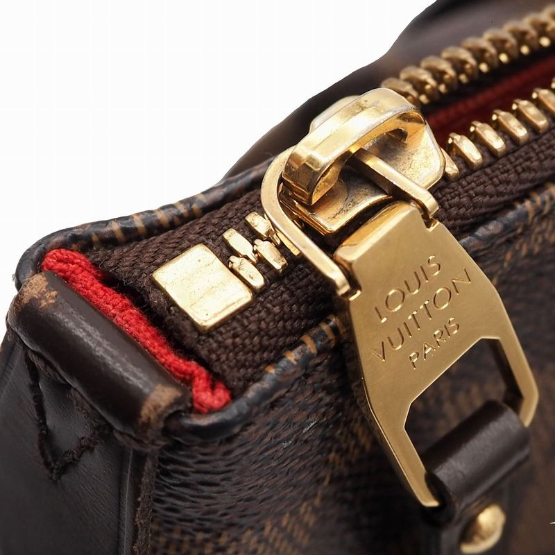 Louis Vuitton Westminster GM Damier Ebène Canvas Bag Shoulder Bag Brown Gold