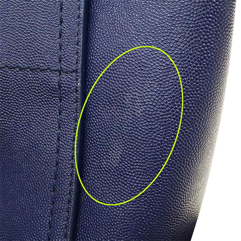 Chanel Bag Women's Brand Handbag Shoulder Bag 2way Caviar Skin Deauville Navy