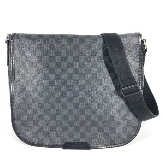Louis Vuitton Shoulder Bag Daniel GM N58033 Damier Graphite Canvas Black