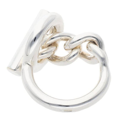 Hermes Croisette Silver Ring Men's 53 11
