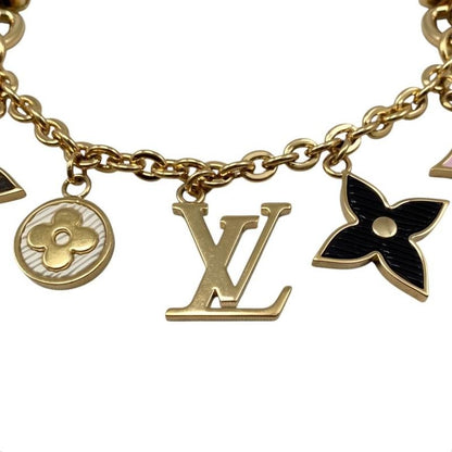 Louis Vuitton Bag Charm Chain Spring Street M01188 Monogram Flower Epi Gold