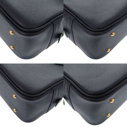 Hermes Mini Prüm Courchevel Blue Indigo Veil Handbag Navy Blue 1607 Hermes