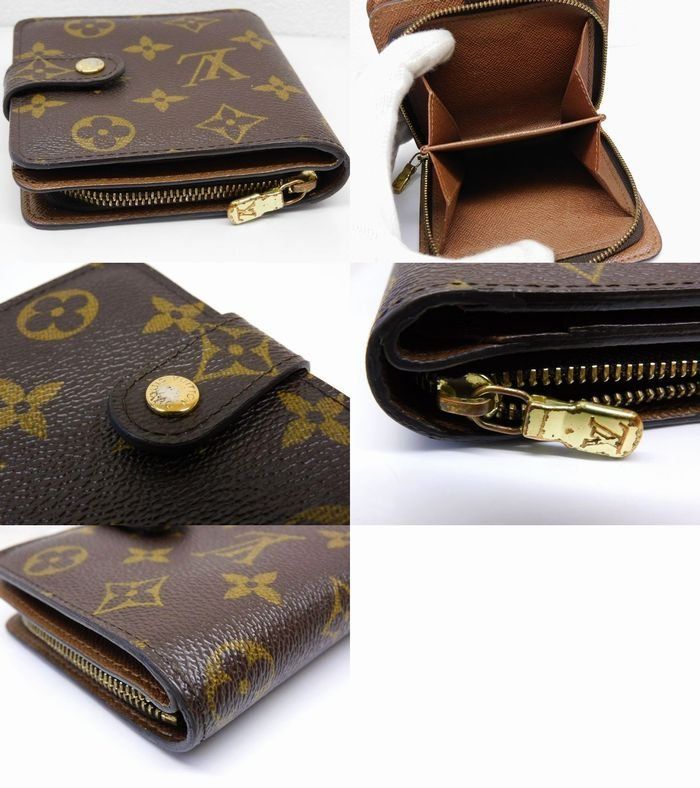 Vuitton - M61667 Ca4068 Compact Zip Monogram Wallet Louis Vuitton □7I