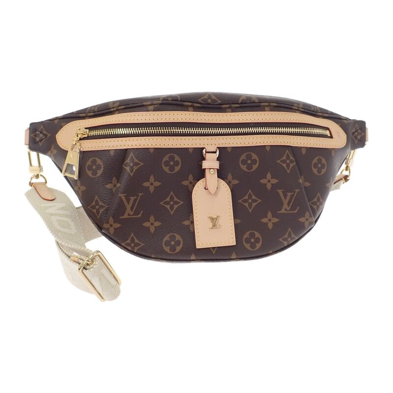 Louis Vuitton High Rise M46784 Monogram Body Bag Brown Gold Hardware Ladies