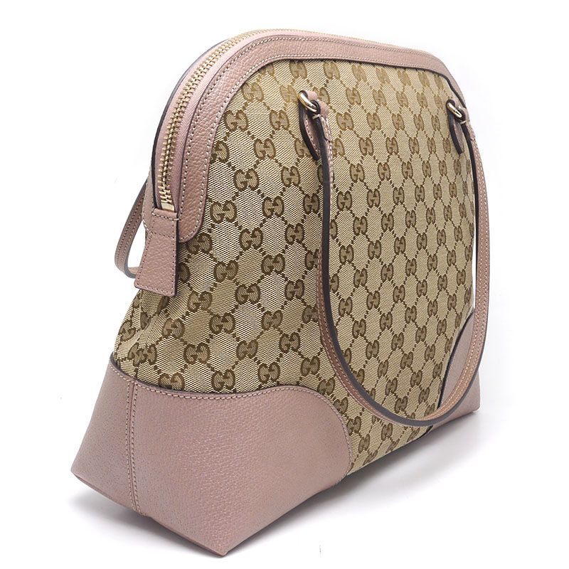 Gucci Tote Bag GG Canvas Shoulder Bag Shoulder Bag Pink Beige