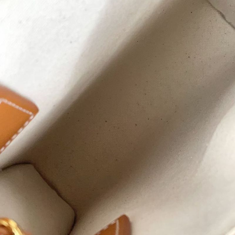 Celine Printed Canvas MINI Cabas Vertical Leather X Canvas Off White X Light