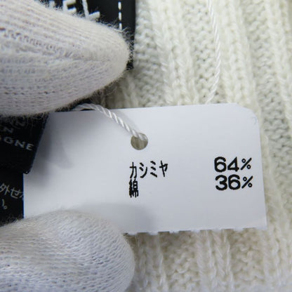 Chanel Knit Cap Cashmere Cotton White Black Knit Hat Coco Mark Apparel Women