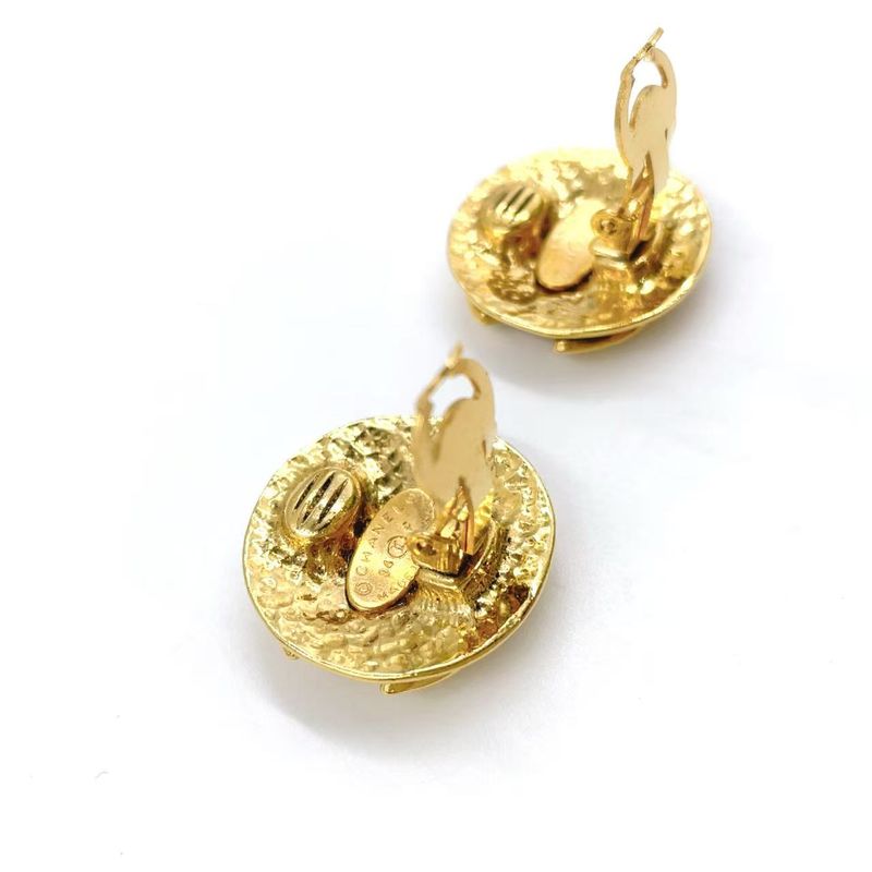 Chanel Coco Mark GP Gold Earrings