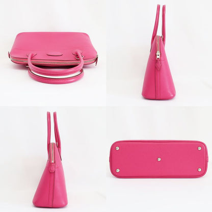 Hermes Bolide 27 Handbag Shoulder Bag Pink Silver Hardware K