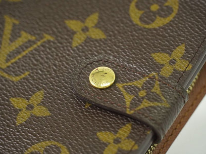 Authentic Louis Vuitton LV Compact Zip Monogram Fold Wallet Brown M61667