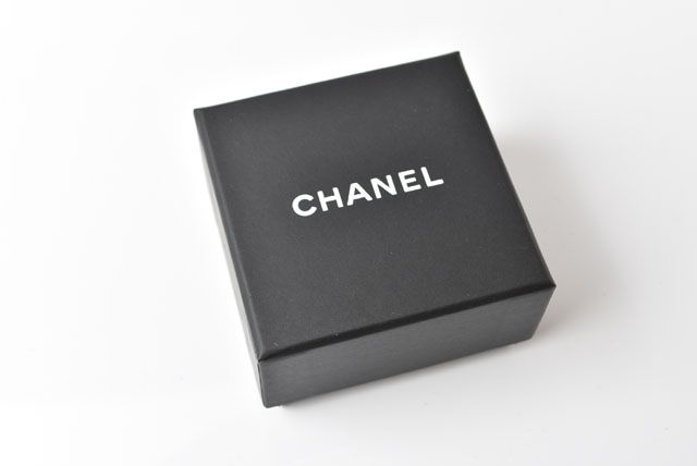 Chanel Necklace Pendant Rhinestone Silver White