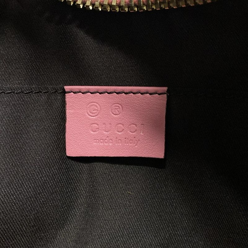 Gucci Shoulder Bag Stripe 231823 Pink Leather