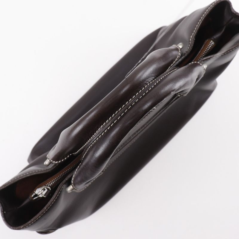 Celine Boogie Bag Leather Brown Women's Handbag