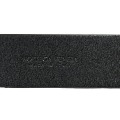 Bottega Veneta Leather Belt Square Buckle Size L Black Mens Used