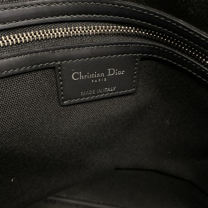 Dior/christian Dior Tote Bag Panarea Black Logo Charm None Leather