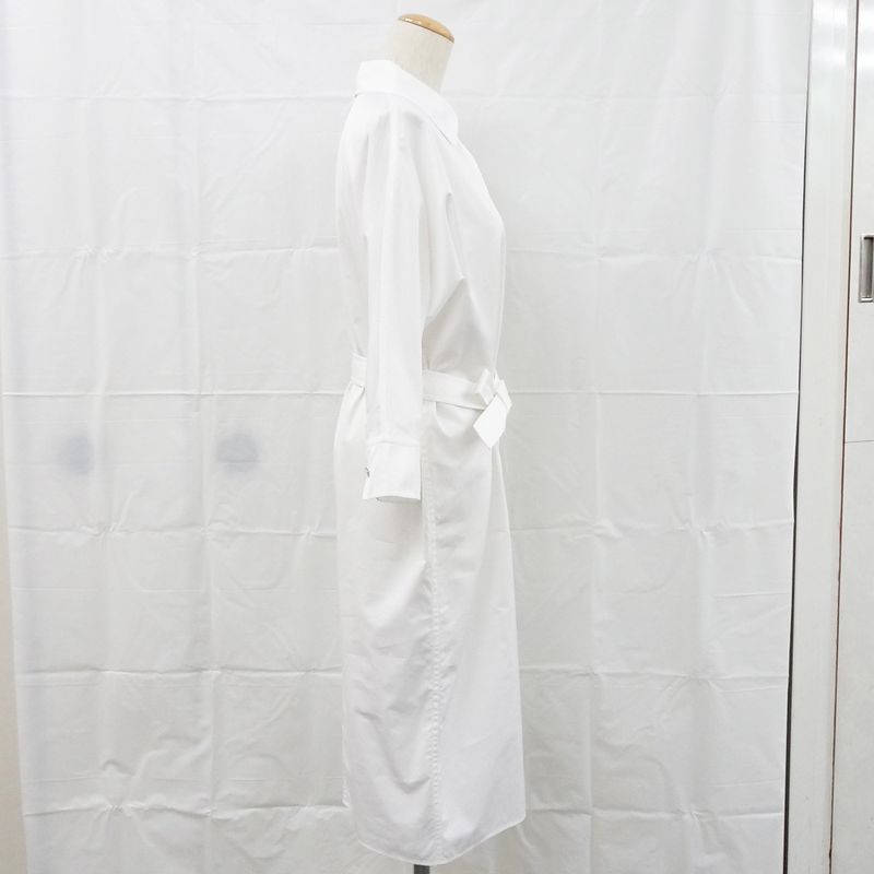 Hermes Shirt Dress 34 White 4e0501dv Cotton Clothes Apparel Clothing