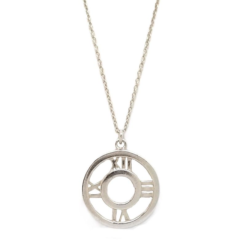 Tiffany & Co Tiffany & Co Atlas Necklace Sv925 39g Silver Medallion Circle 2003