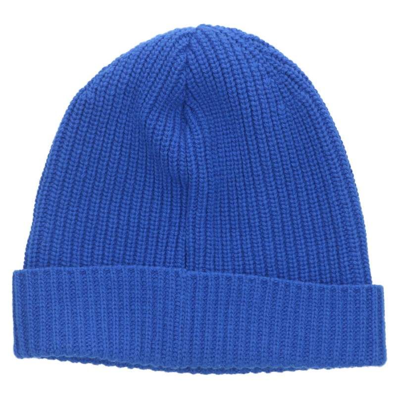 Celine 2a25r423p Logo Patch Knit Hat Men's