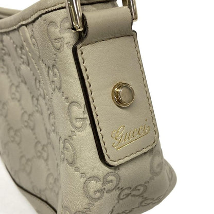 Gucci Handbag Stripe Line Abby 130939 Beige Leather