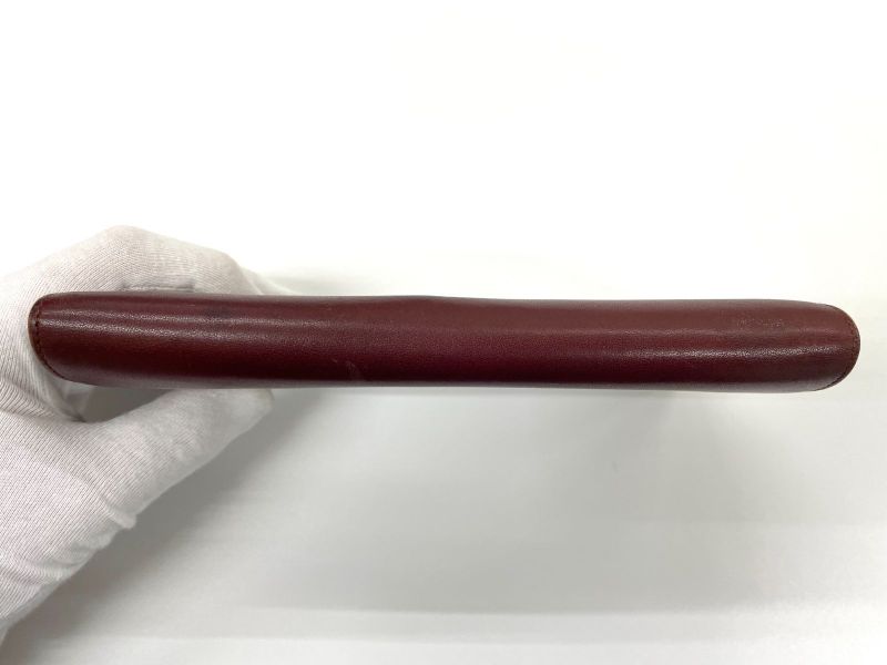 Cartier Must Line Leather Long Wallet Bordeaux Made In Spain