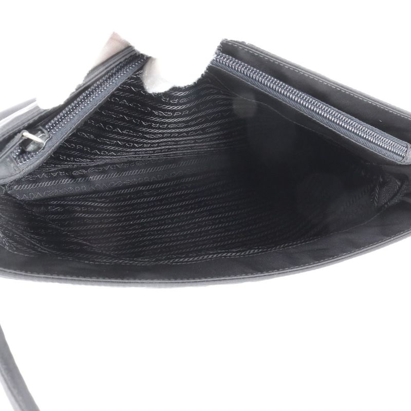 Prada Authenticity With Card Tessuto Nylon Triangle Logo Handbag Shoulder B6242