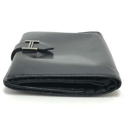 Hermes Bifold Wallet Bearn Compact Box Calf Black