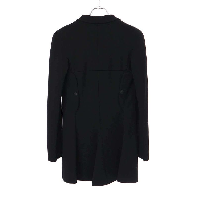 Chanel 2007aw Braided Coco Mark Button Long Jacket P31269v21533 Black 36