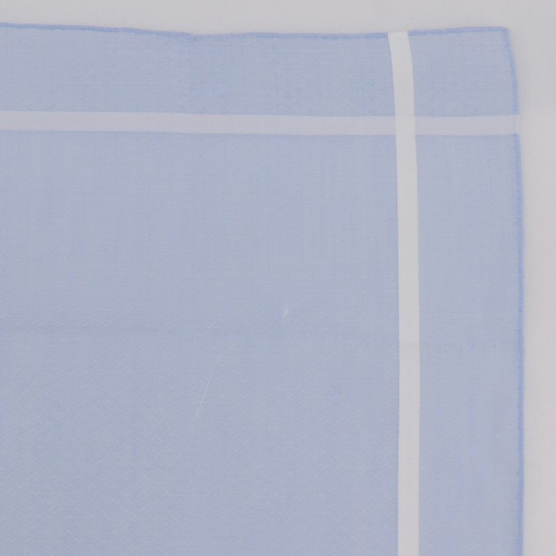 Hermes Jacquard H Handkerchief Set Of 2 Cotton Gray/light Blue Men's Handkerchie
