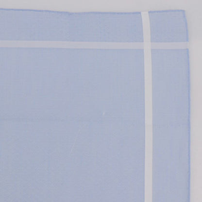 Hermes Jacquard H Handkerchief Set Of 2 Cotton Gray/light Blue Men's Handkerchie