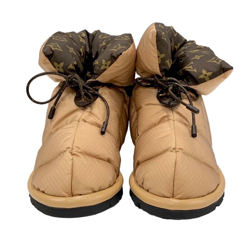 Unused Louis Vuitton Pillow Line Monogram Boots Short Boots Ankle Boots Nylon