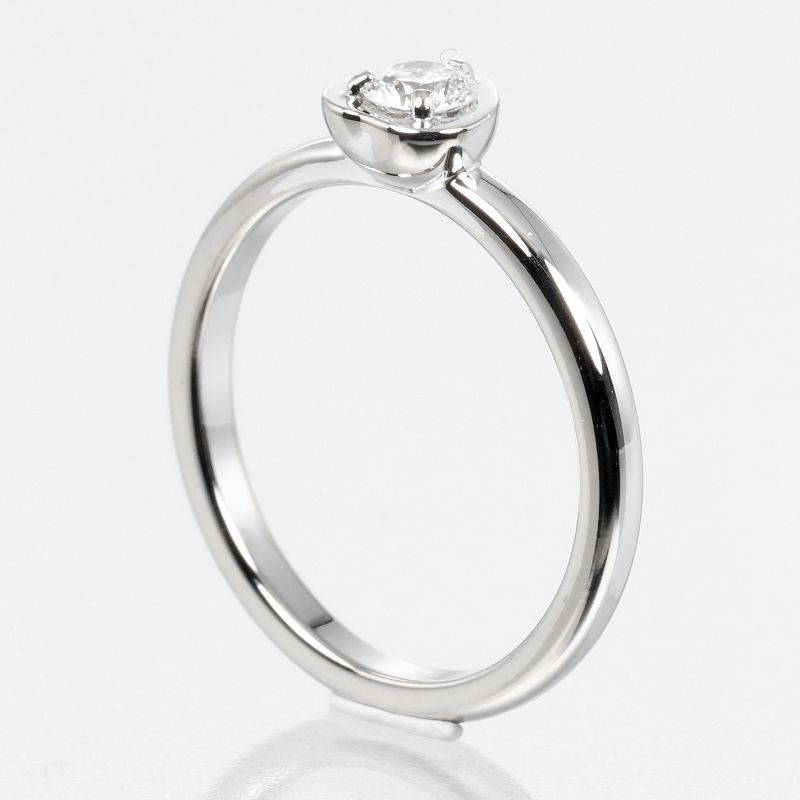 Cartier D'amour Diamants Légers 18kwhite Gold × Diamonds #7 Ladies 2.4g Ring