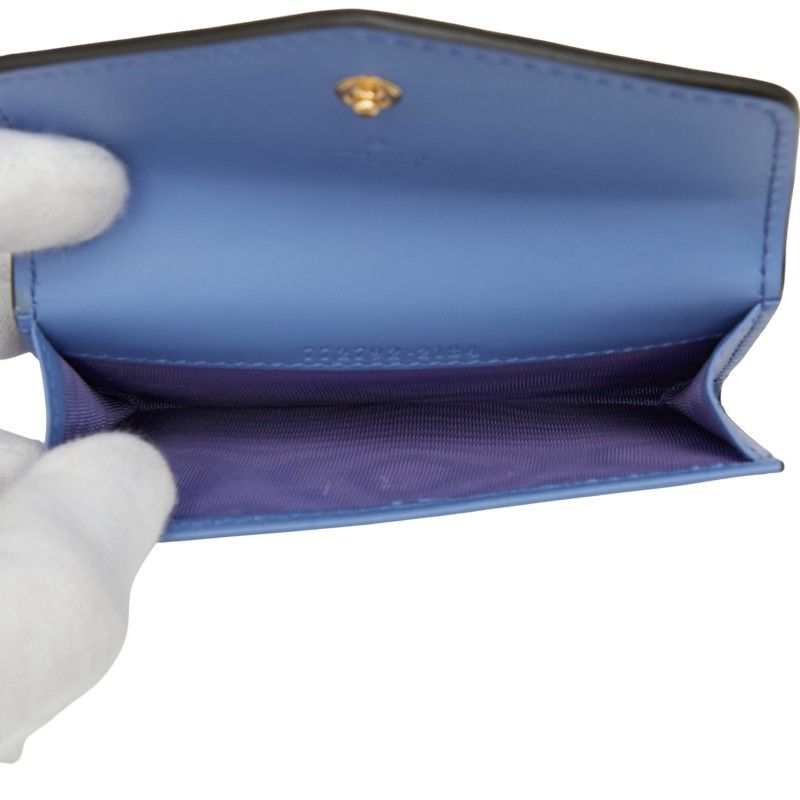 Gucci Gauthenticity Card Case Business Card Holder 772792 Purple Leather