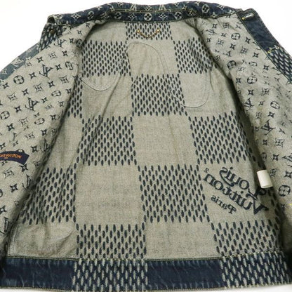Louis Vuitton × NIGO Denim Jacket Hja10wuzc Giant Damier Waves Monogram #48