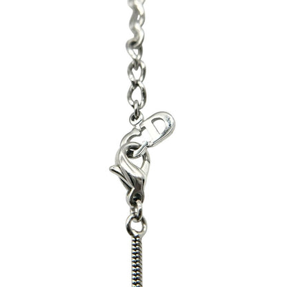 Christian DIOR Necklace Snake Chain Silver