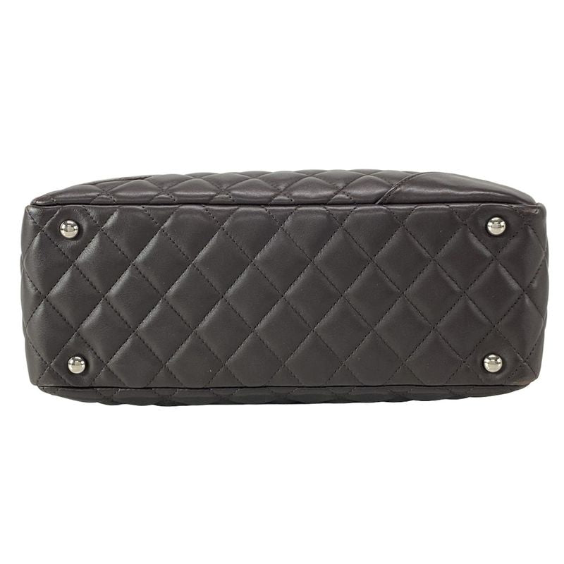 Chanel Shoulder Bag Cambon Line Bow Ring Bag A25171 Dark Brown Leather Lambskin