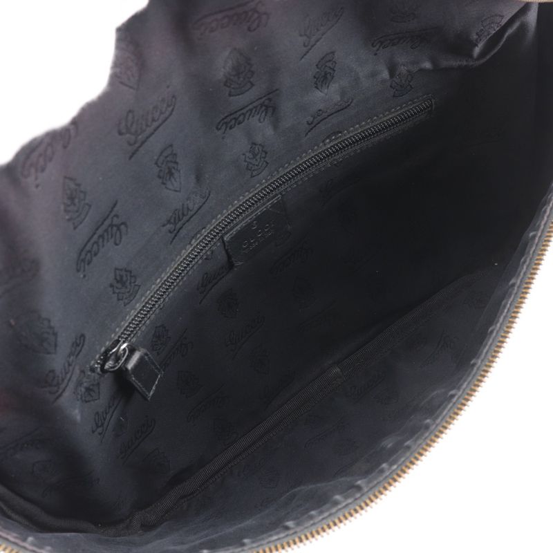 Gucci Belt Bag Medium GG Imprime Body Bag 211110 PVC Black Men's Waist Bag