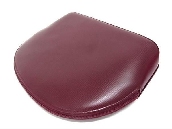 Cartier Must Line Leather Makeup Pouch Multi Case Small Bag Ladies Bordeaux