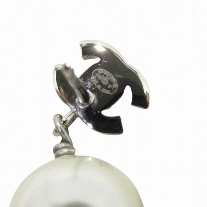Chanel B19 V Coco Mark Faux Pearl Rhinestone Earrings Branded Accessories