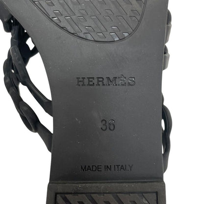 Good Hermes Chaine D'ancre Rivage Rubber Sandals 36 23cm (9.06in) Equivalent