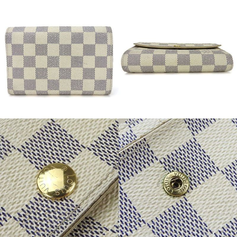 Louis Vuitton Trifold Walletcompact Walletportefeuille Alexandra N63068damier