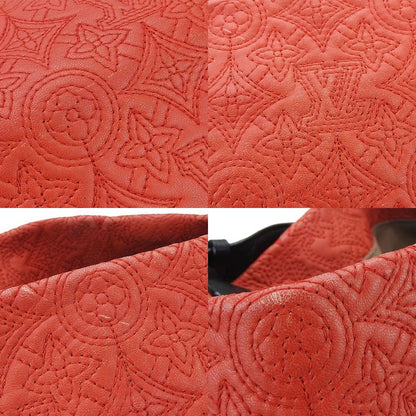 Louis Vuitton Shoulder Bag Hobo GM M93155 Monogram Anthea Leather Red Black One