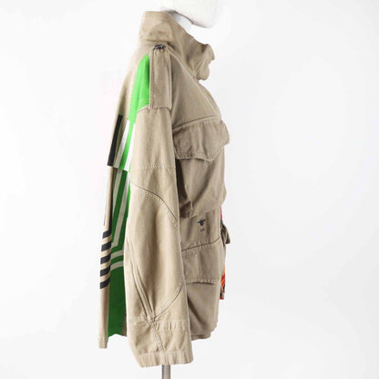 Christian DIOR 227c47a3347 BEE Embroidery Damaged Paint Design Military Jacket