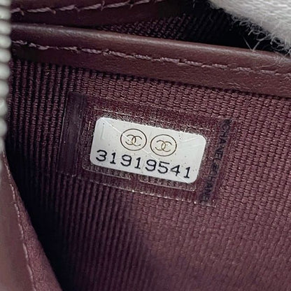 Chanel Round Zipper Long Wallet Black Ap0242 Excellent Condition Wallet