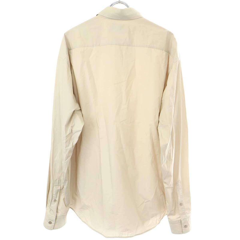 Balenciaga 21aw Embroidered Wide Fit Shirt 675642 Tkm10 Beige 38