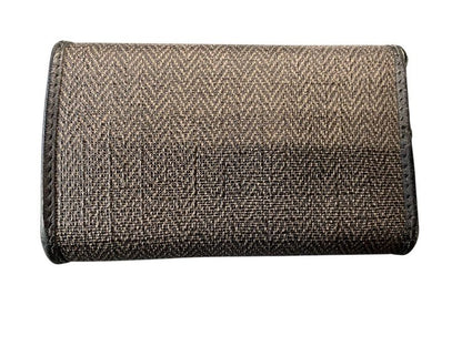 1991bvlgari Key Case 6-Stacks Weekend Silver Hardware Gray Pre-Owned