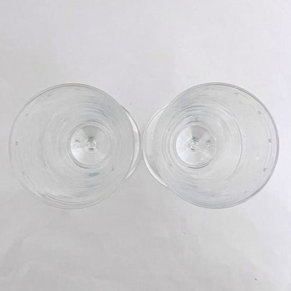 Tiffany & Co Pair Of Clear Atlas Glasses Unused Excellent Condition Glass S